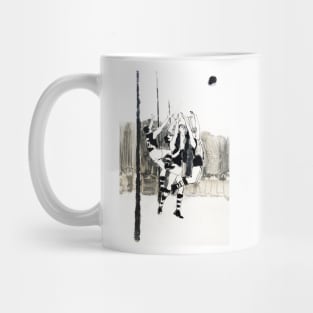 Footballers - going for it! Mug